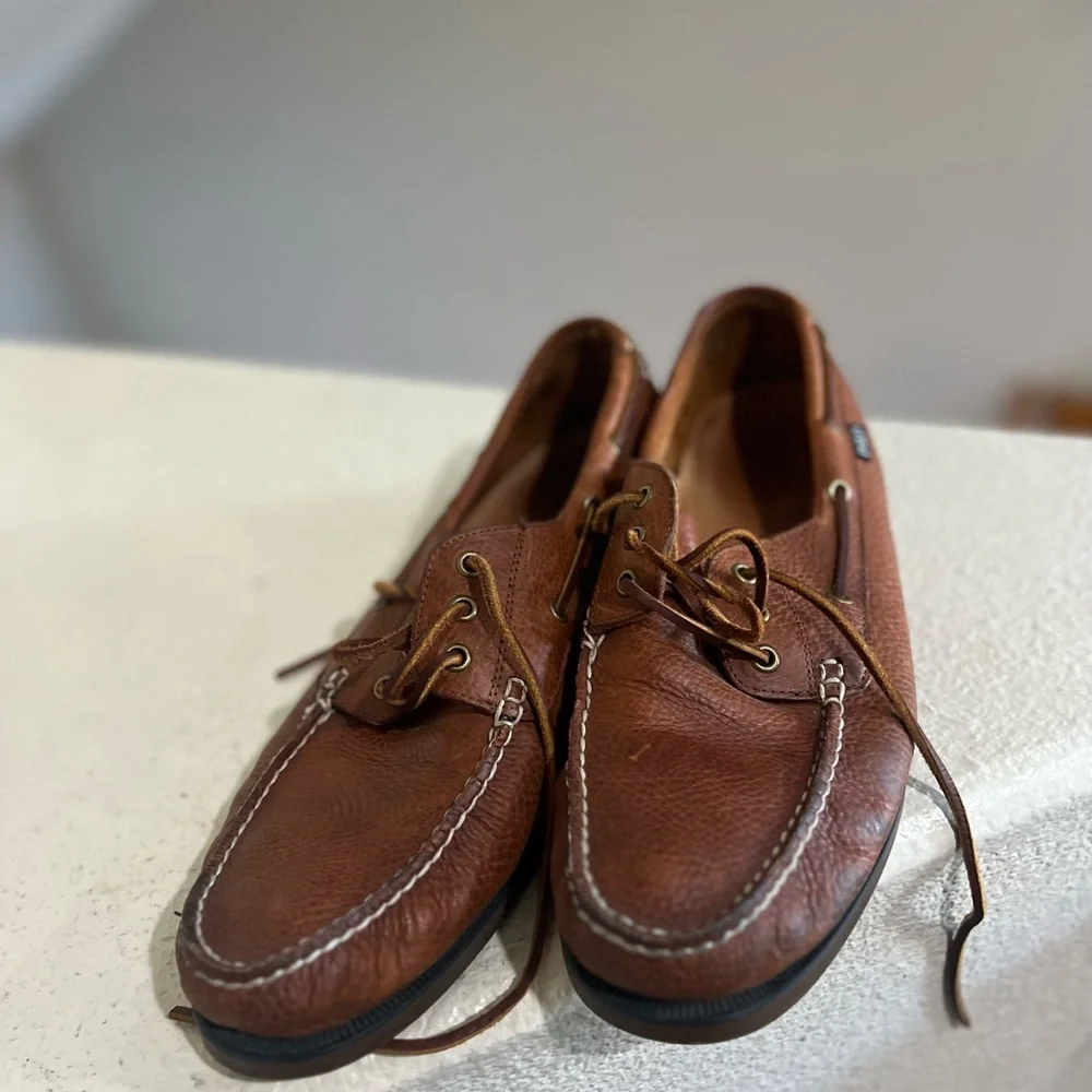 Polo Ralph Lauren Bienne Men's Tumbled Leather‎ Boat Shoe Driving loafers SZ 13D